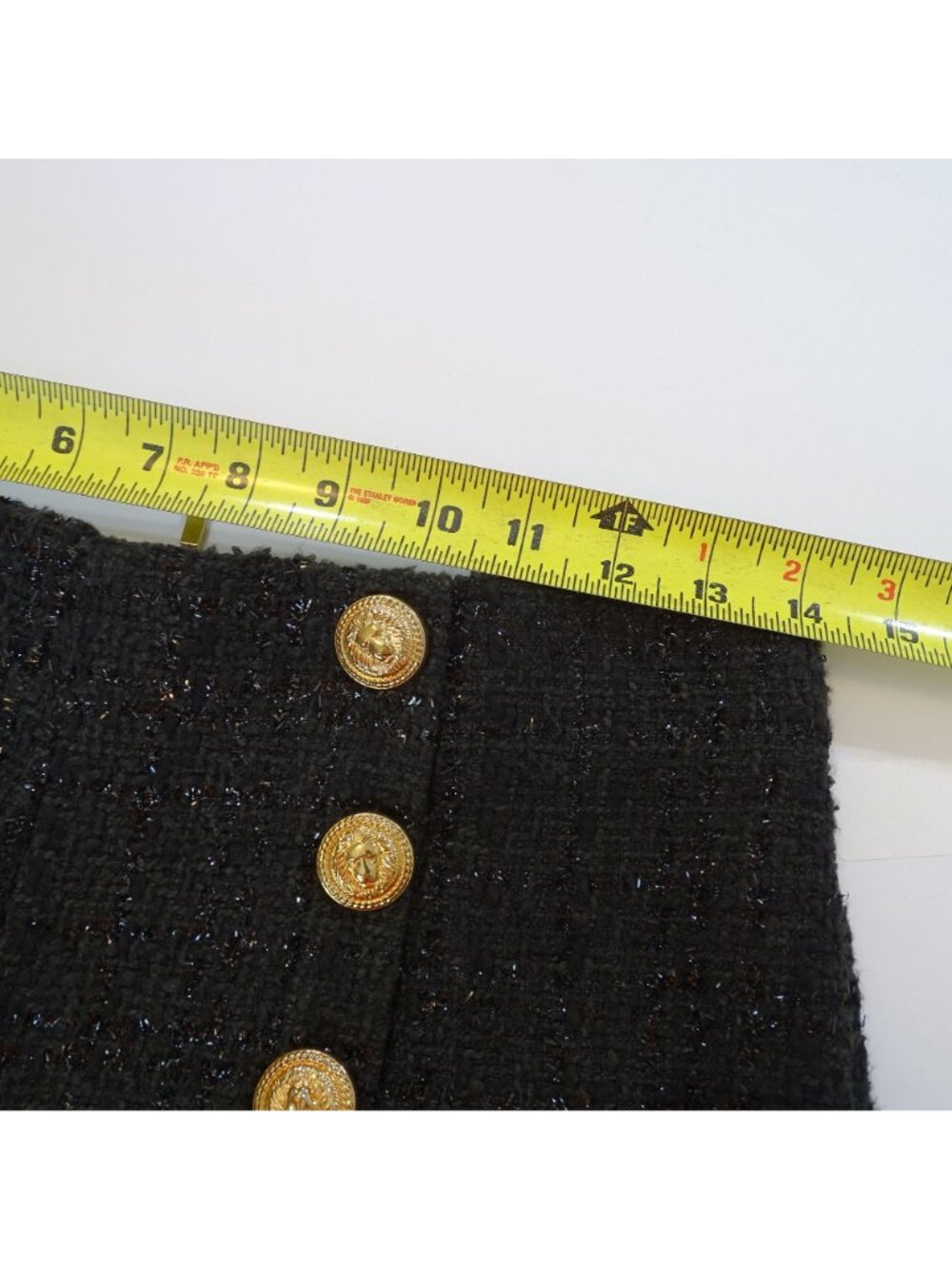 Lady CL Clin Design High Waist Black Shorts Sparkle Size L 28" Festive Mobwife - Picture 6 of 9